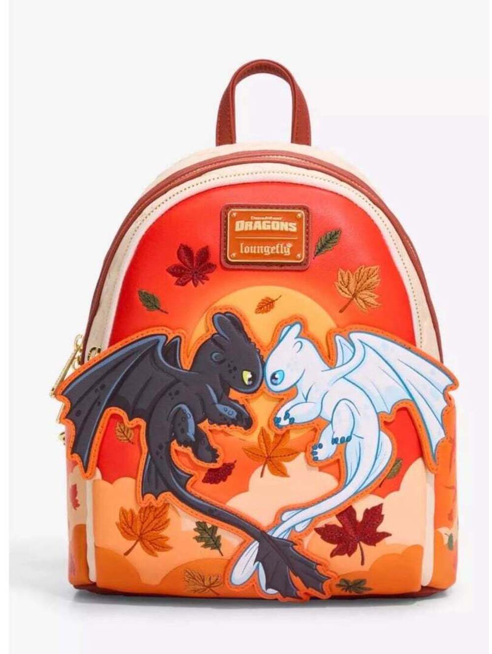 Loungefly How to Train Your Dragon Toothless & Light Fury Autumn Mini Backpack